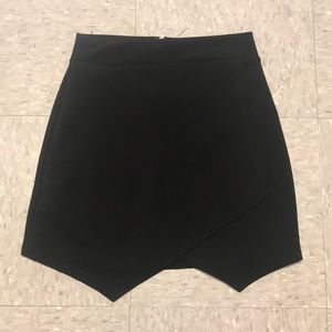 black envelope skirt
